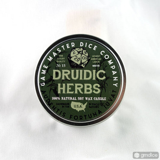 Druidic Herbs Gaming Candle