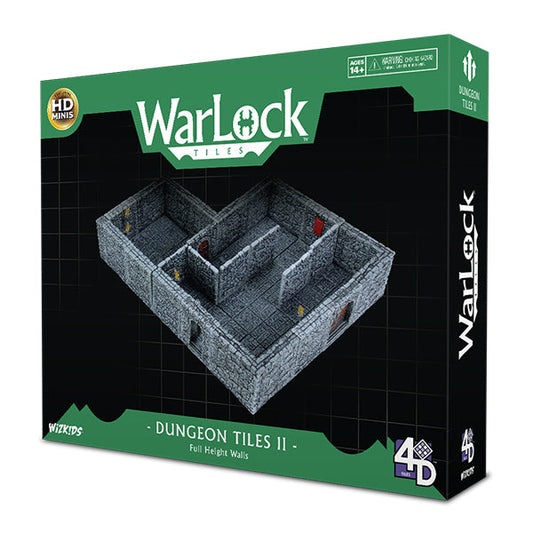 WarLock Tiles: Dungeon Tiles II- Full Height Stone Walls