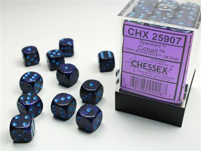 Chessex: Speckled Cobalt D6 (36) 12mm