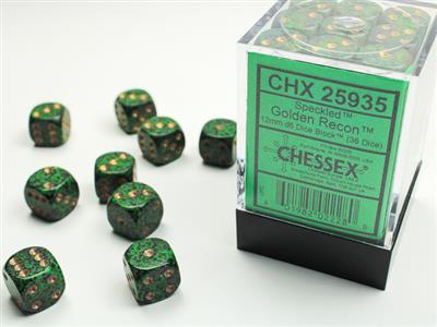 Chessex: Speckled Golden Recon D6 (36) 12mm