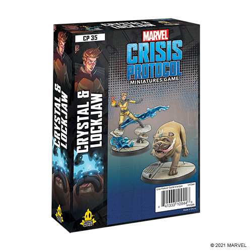 Marvel Crisis Protocol:  Crystal and Lockjaw