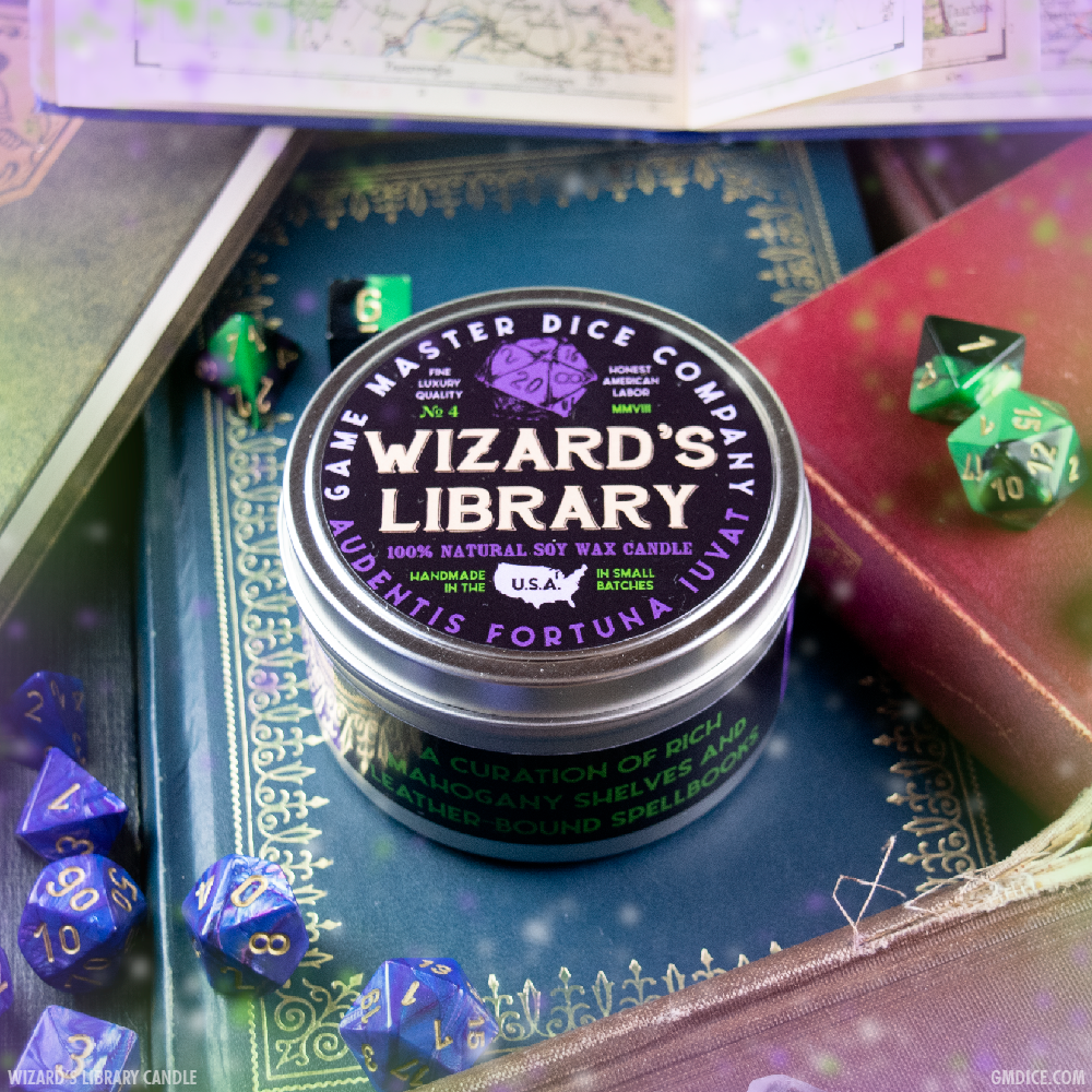 Wizard's Library Gaming Candle