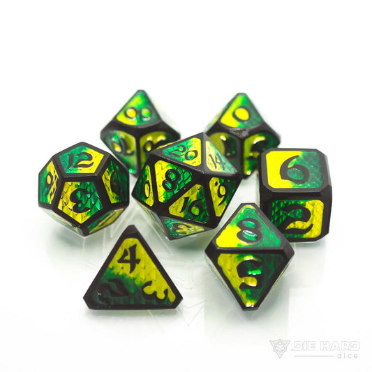 7 Piece RPG Set - Drakona Embers Bacu