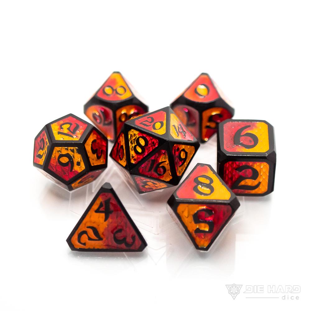 7 Piece RPG Set - Drakona Embers Nali