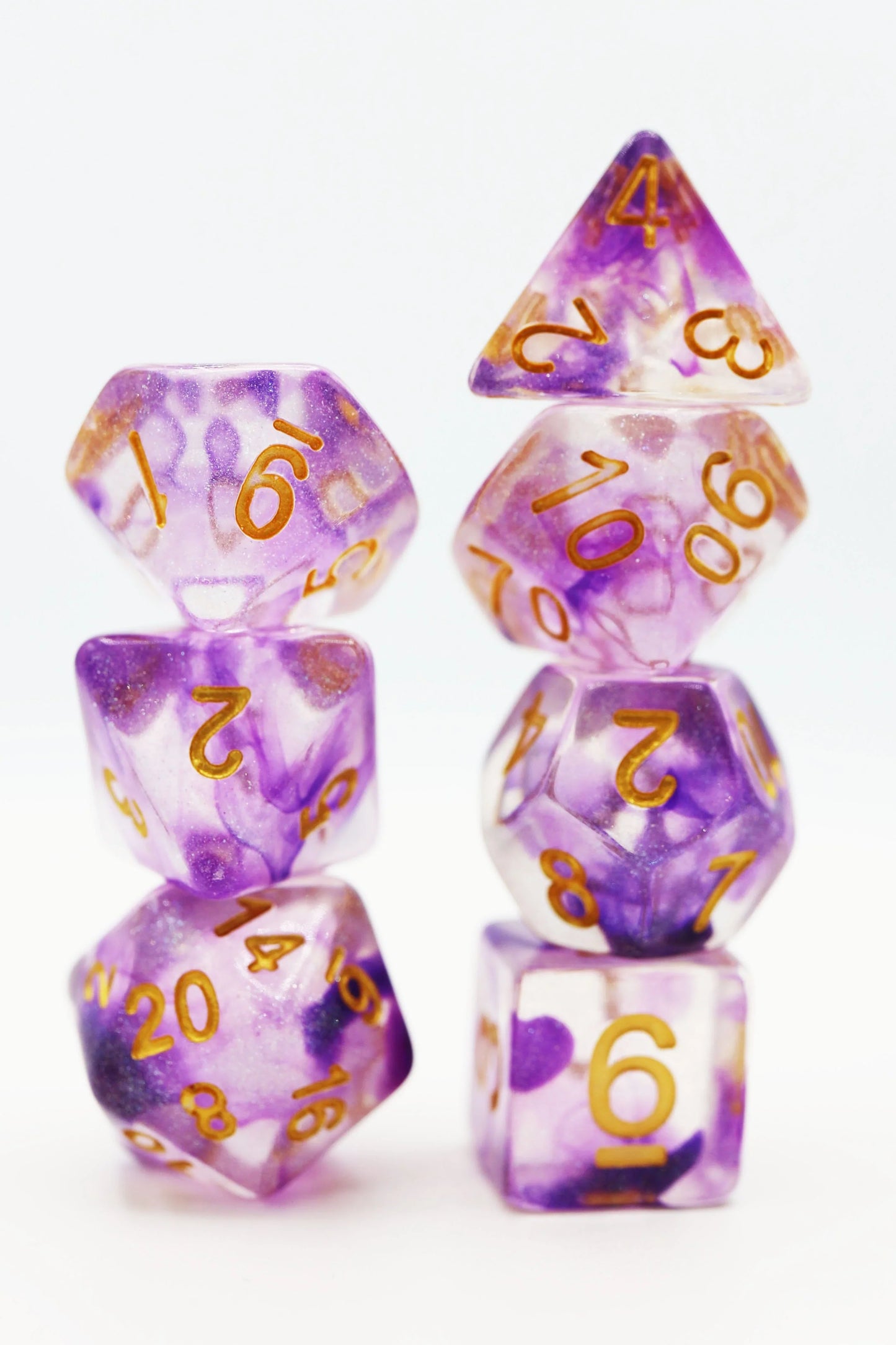 Foam Brain Games Plastic Dice Electric Iris RPG Dice Set