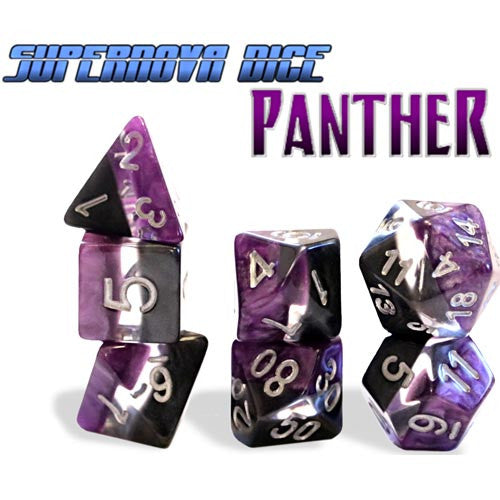 Supernova Dice Set: Panther