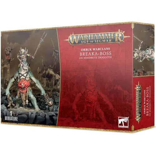 Warhammer Age of Sigmar: Orruk Warclans - Breaka-Boss on Mirebrute Troggoth