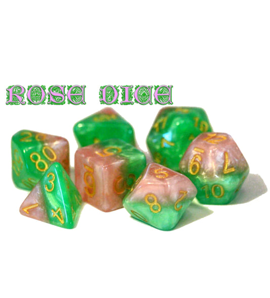 “Rose” Halfsies Dice