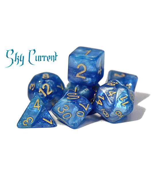 “Sky Current” Halfsies Dice