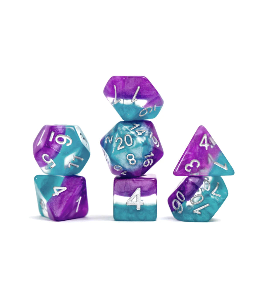 “Psionic Combat” Supernova Dice (7 Polyhedral Dice Set)