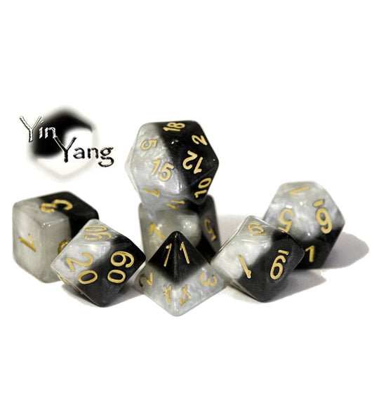 Halfsies Dice Set: Yin Yang