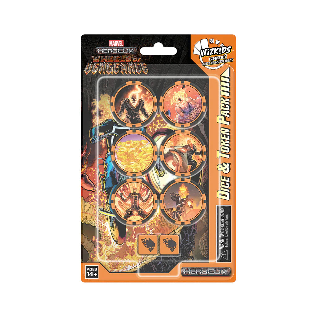 MARVEL HEROCLIX: WHEELS OF VENGEANCE DICE AND TOKEN PACK