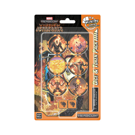 MARVEL HEROCLIX: WHEELS OF VENGEANCE DICE AND TOKEN PACK