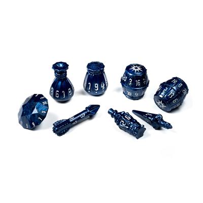 PolyHero Rogue 8 Dice Set Midnight Blue