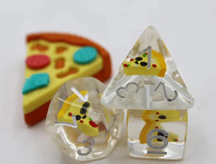 Foam Brain Games:  Pizza RPG Dice Set