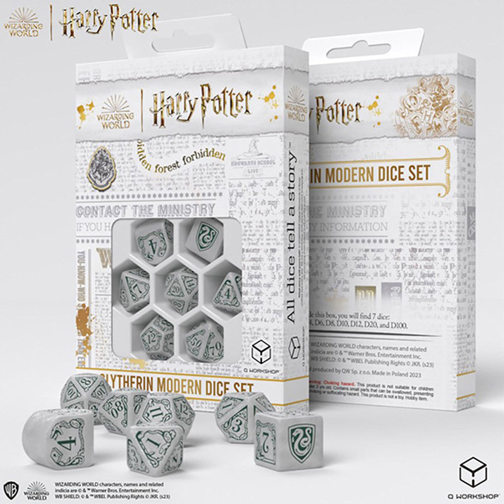 Harry Potter Dice: Slytherin White Set