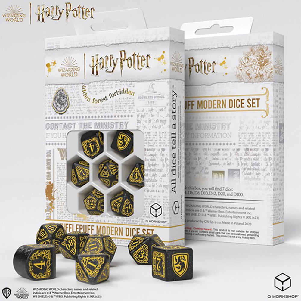 Harry Potter Dice: Hufflepuff Black Set