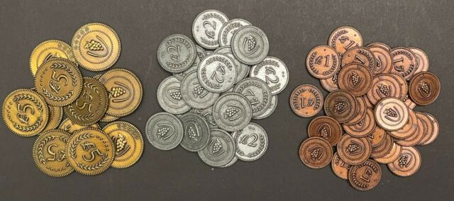 viticulture metal coins accessories board game